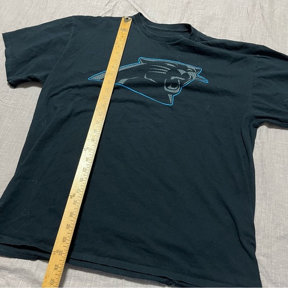 Carolina Panthers Men's Size XL Slash Short Sleeve Shirt Black NFL Football - Picture 3 of 7